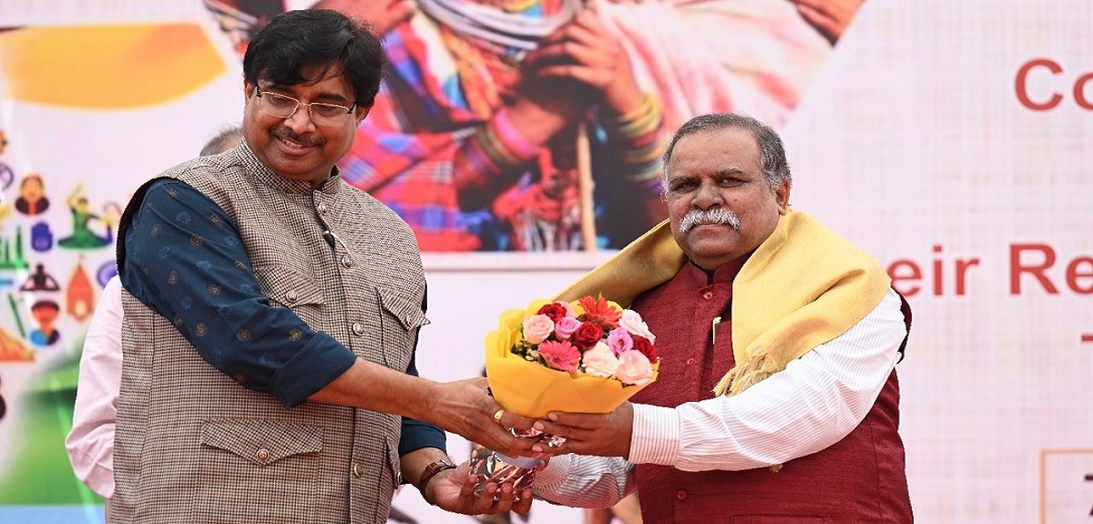 Felicitation of Prof. Kishor Kumar Basa.